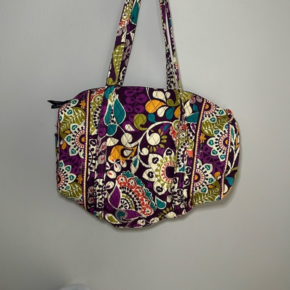 Vera Bradley “Plum Crazy” Travel Bag with Quilted Design - Picture 1 of 3